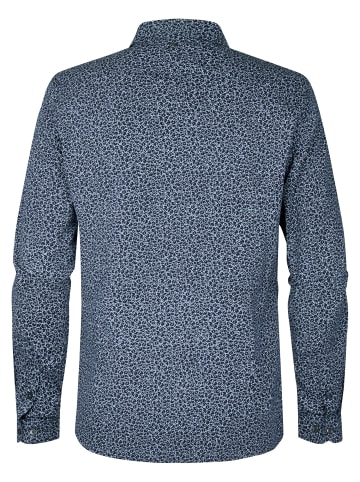 Petrol Industries Hemd mit Allover-Muster Surfcrest in Blau