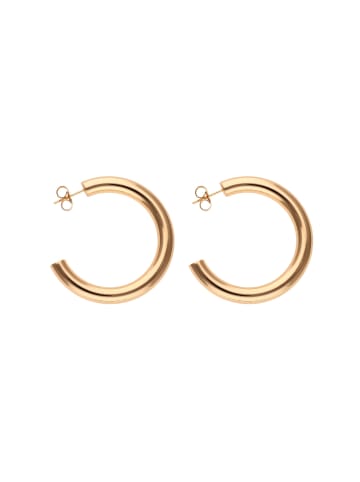 faina Women C Hoop Earrings in Rose Gold