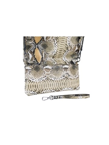 collezione alessandro Clutch und Umhängetasche " Holi Snake " in beige