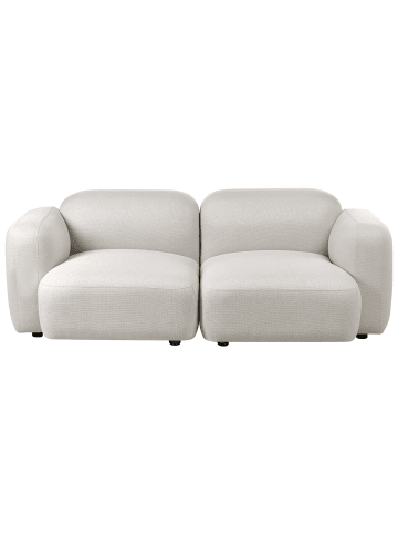 Beliani 3-Sitzer Sofa AFOSS in Beige/Schwarz - (W) 195 x (H) 71 x (L) 94 cm