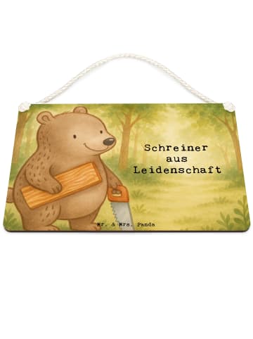 Mr. & Mrs. Panda Wanddeko Schreiner Leidenschaft Design mit Spruch in Weiß