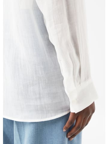 comma Bluse langarm in Weiß