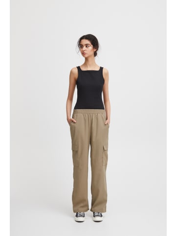 ICHI IXKECIA PA Regular fit in Khaki as cut