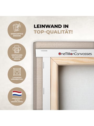 OnlyWow Leinwand Bilder Schwarz