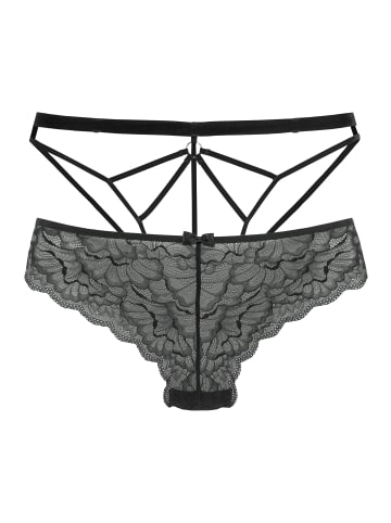 PETITE FLEUR GOLD Tanga-Ouvert in schwarz