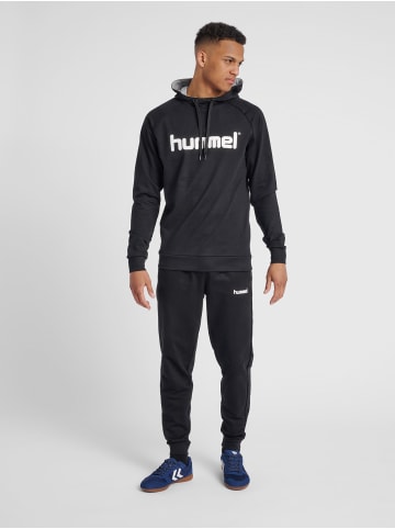 Hummel Logo Hoodie Kapuzen Pullover HMLGO in Schwarz