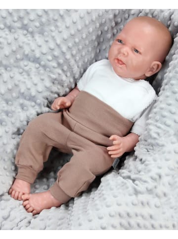 TupTam Baby Jungen Jogginghose mit Breitem Bund 3er Pack in grau/beige