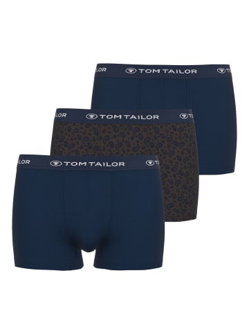 Tom Tailor Pants 3Er Pack Buffer in braun-mittel-Allover