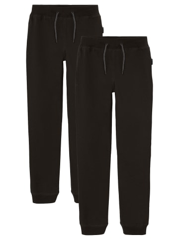 name it 2-er Set Basic Jogginghose Sweatpants Gefüttert NKMSWEAT in Schwarz