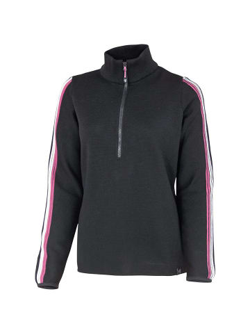 Ivanhoe of Sweden W LINDSEY HALF ZIP in Schwarz