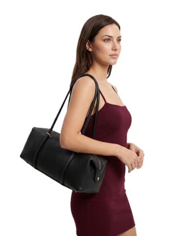 Cluty Handtasche FLIORI echt Leder in schwarz