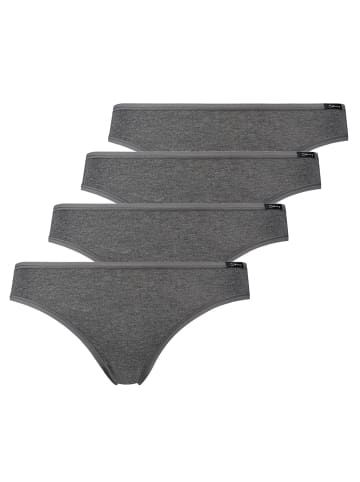 Skiny 4er Pack Rio Slip in anthra melange