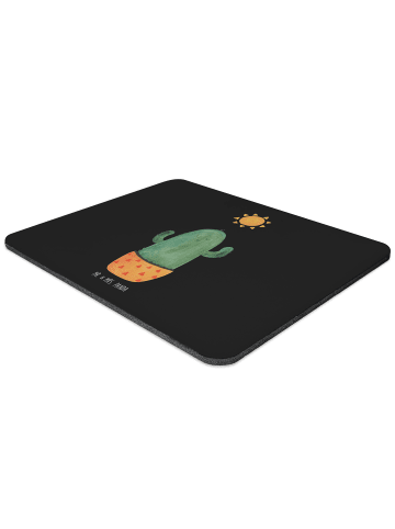 Mr. & Mrs. Panda Mousepad Kaktus Sonne ohne Spruch in Schwarz