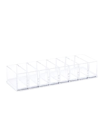 relaxdays Make Up Organizer in Transparent - (B)25,5 x (H)5 x (T)9 cm