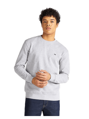 Lee Sweatshirt PLAIN CREW in Grau