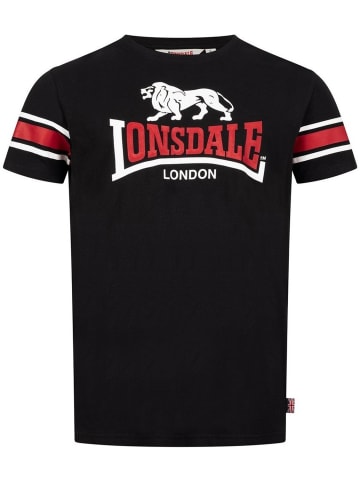 Lonsdale T-Shirt "Hempriggs" in Schwarz