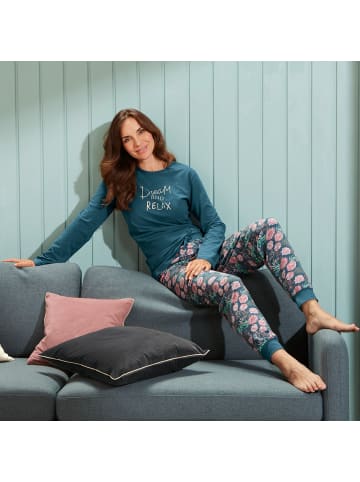 Erwin Müller Single-Jersey Langarmshirt in petrol