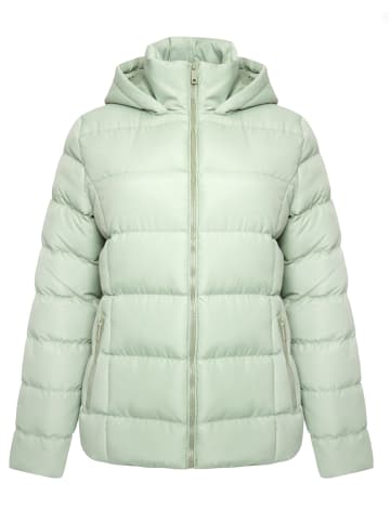 Threadbare Steppjacke Dianna Hooded short Puffer in Olivgrün