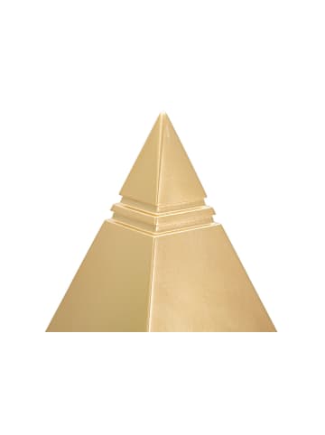 Mauro Ferretti Goldene Metallpyramide, 11,5 x 11,5 x 15,5 cm