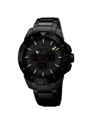 Festina Chronograph-Armbanduhr Festina Chrono Bike silber extra groß (ca. 47mm)