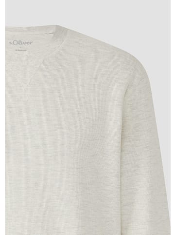 s.Oliver Sweatshirt in 03W0_wollweiß