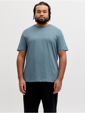 JACK & JONES PLUS T-shirt in Blue Mirage