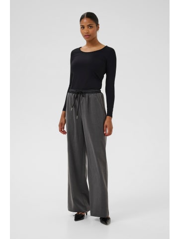 Kaffe Langarm-Shirt KAarina Slim fit in Black Deep