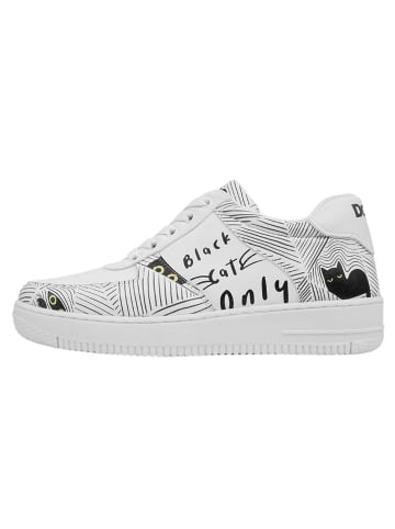 Dogo Dice Sneakers - Black Cats Only 41 in Weiß