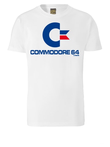 Logoshirt T-Shirt Commodore C64 Logo in weiss