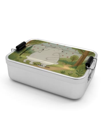 Mr. & Mrs. Panda Lunch Box Eisbär Umarmen Design ohne Spruch in Weiß