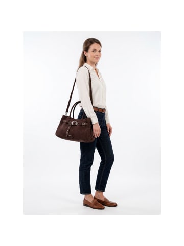 Tamaris TAS Melina Schultertasche Leder 39 cm in brown