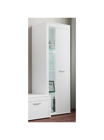 ebuy24 Vitrinenschrank Usilo weiß Weiß 60 x 35 cm