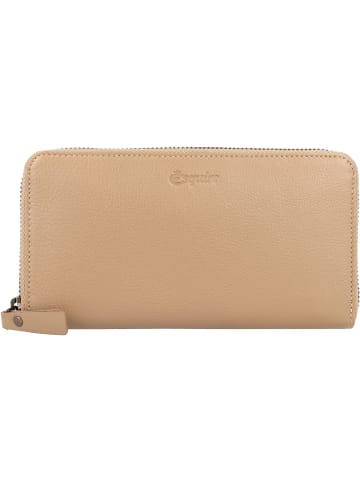 Esquire Peru Geldbörse RFID Leder 19 cm in taupe