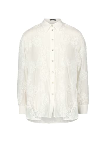 Zero  Hemdbluse mit Stickerei in Pearl White