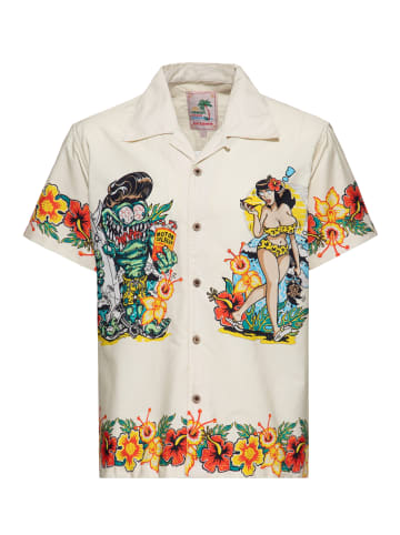King Kerosin King Kerosin Hawaii Hemd I Make My Dreams Come True in beige