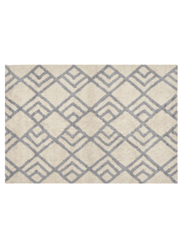 Beliani Kurzflor NEVSEHIR in Beige/Grau - (W) 140 x (H) 1.5 x (L) 200 cm