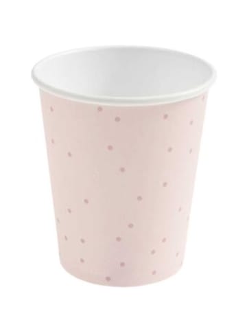 Rico Design Nonbook - Pappbecher Punkte, Puder Pink, FSC MIX