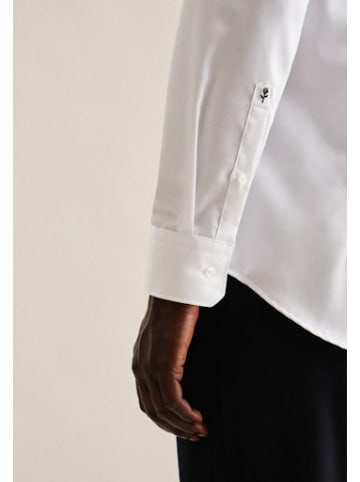 Seidensticker Knopfleisten Langarmshirt für Herren in uni