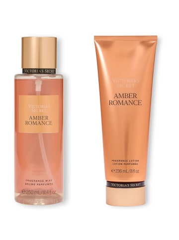 Victoria's Secret Set aus Körperspray und Körpermilch – Amber Romance