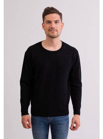 CASH-MERE.CH Rundhals Pullover in Schwarz