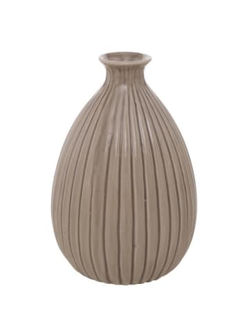 Boltze Deko-Vase in grau