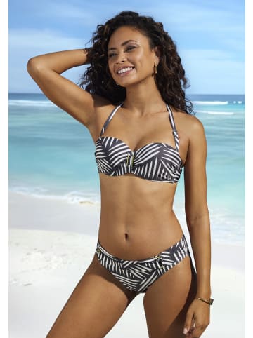LASCANA Bügel-Bandeau-Bikini-Top in anthrazit-creme