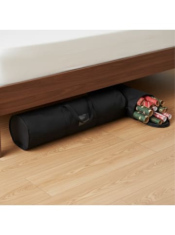 relaxdays 2 x Geschenkpapier Aufbewahrung in Schwarz - (H)79 x Ø 22 cm