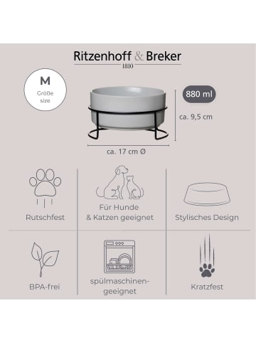 Ritzenhoff & Breker Futternapf Taro in ø 17 cm in grau