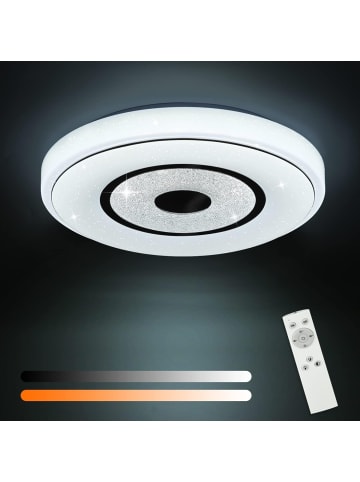 ZMH LED Deckenleuchte in weiß Dimmbar Rund Sternenhimmel Design 18W Ø30cm