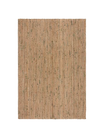 KADIMA DESIGN Juteteppich Jute Naturbelassen, Wohnzimmer in Natur-Grün