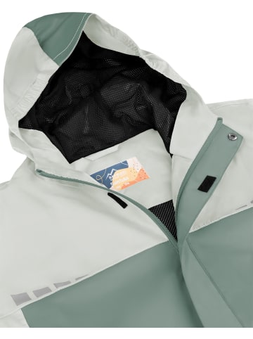 Normani Outdoor Sports Kinder Regenjacke Sointula in Stone/Beige