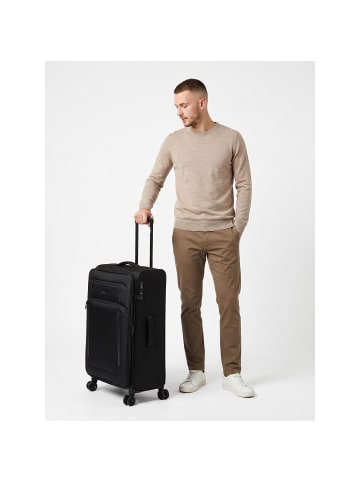 D&N Travel Line 9804 4 Rollen Trolley L 78 cm mit Dehnfalte in black