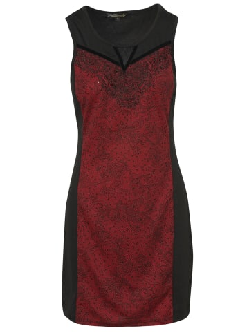 KOROSHI BEDRUCKTES KLEID AUF DER VORDERSEITE in braun