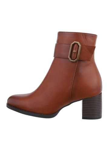 Ital-Design Stiefelette in Camel